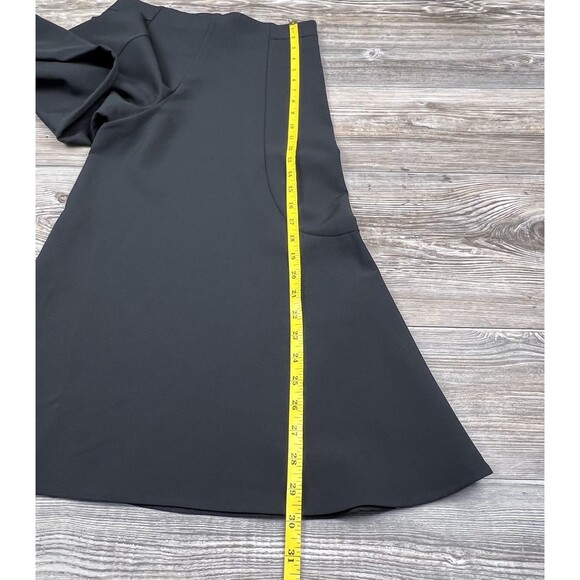 Christina Karen Flared Leg Trousers Black Cropped Minimalist Modern Chic Size XS - Picture 8 of 16